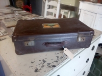 Oude brocante koffer nr 110