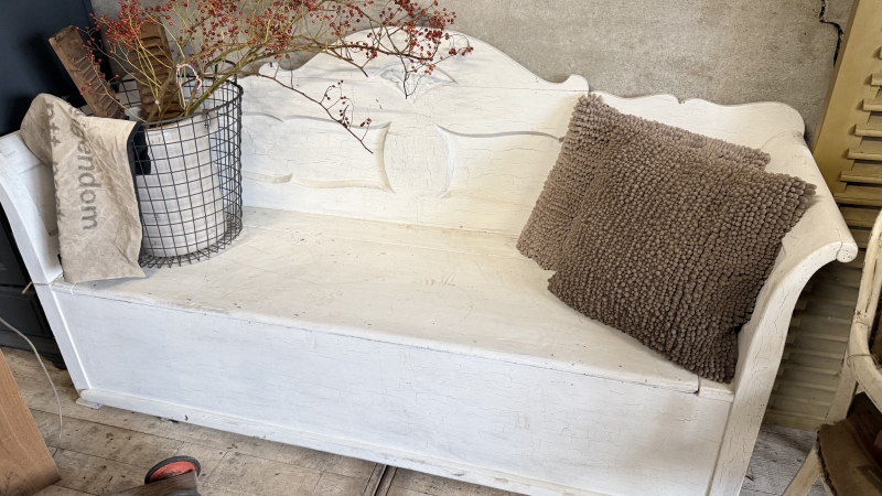 Brocante klepbank vintage