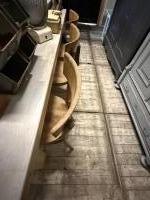 Brocante houten (eetkamer)stoel