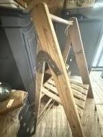 Vintage houten trap / ladder (nr 5)