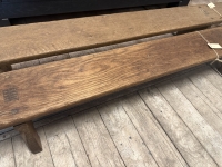 Landelijke oud houten bankjes